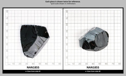 Nanosital Simulated Black Lab Created Faceting Rough for Gem Cutting - #0004 - Various Sizes : NAN1855