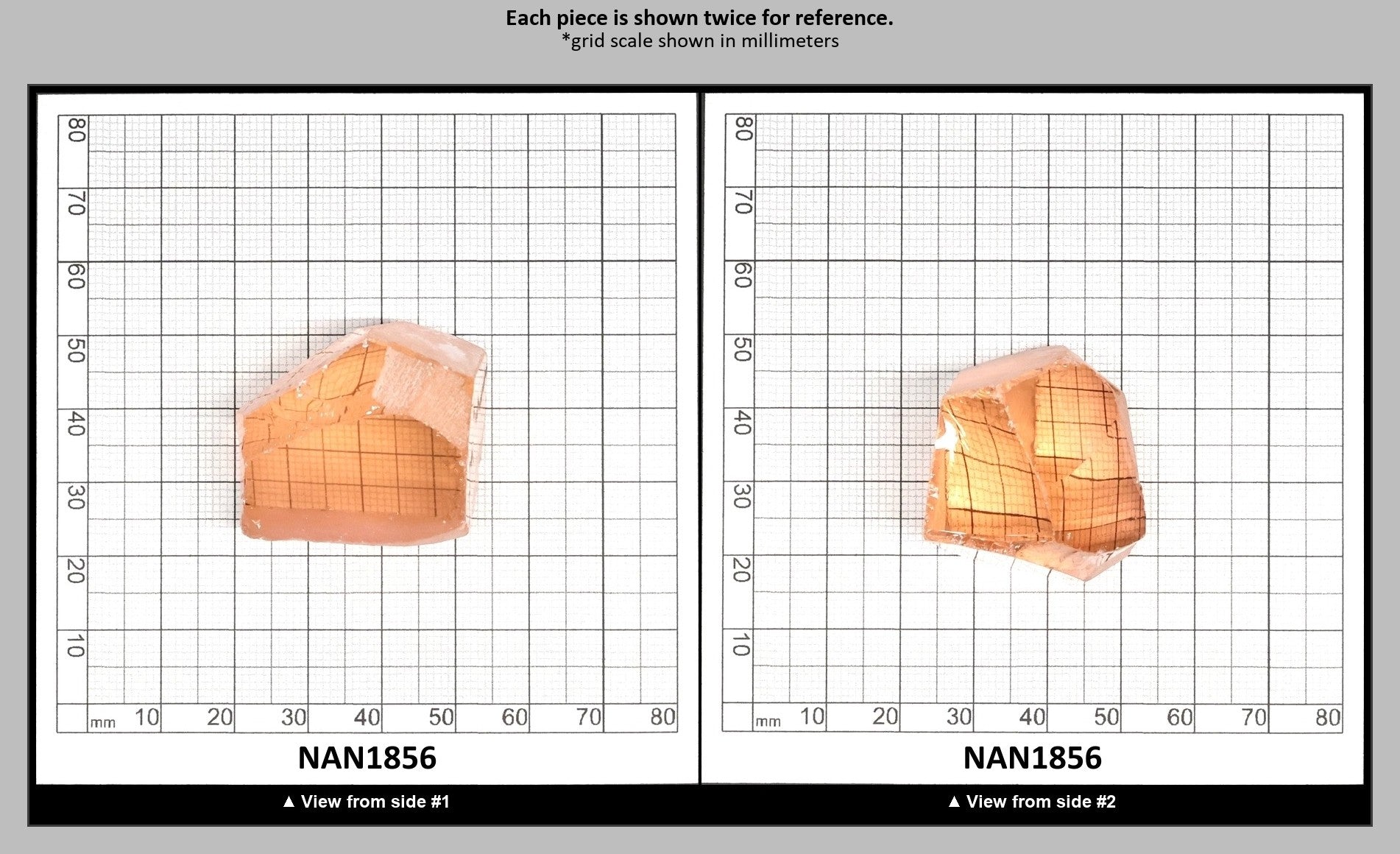 Nanosital Simulated Dark Peach Morganite Lab Created Faceting Rough for Gem Cutting - #45 - Various Sizes : NAN1856