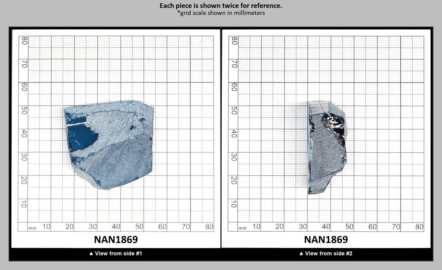 Nanosital Simulated Sky Blue Topaz Lab Created Faceting Rough for Gem Cutting - #A-111 - Various Sizes : NAN1869