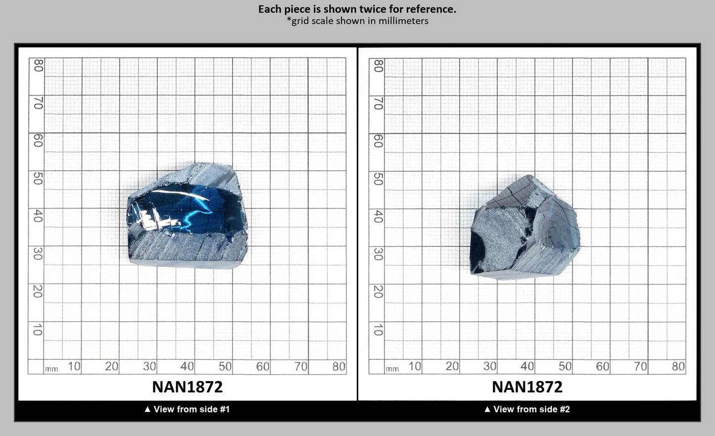 Nanosital Simulated Sky Blue Topaz Lab Created Faceting Rough for Gem Cutting - #A-111 - Various Sizes : NAN1872