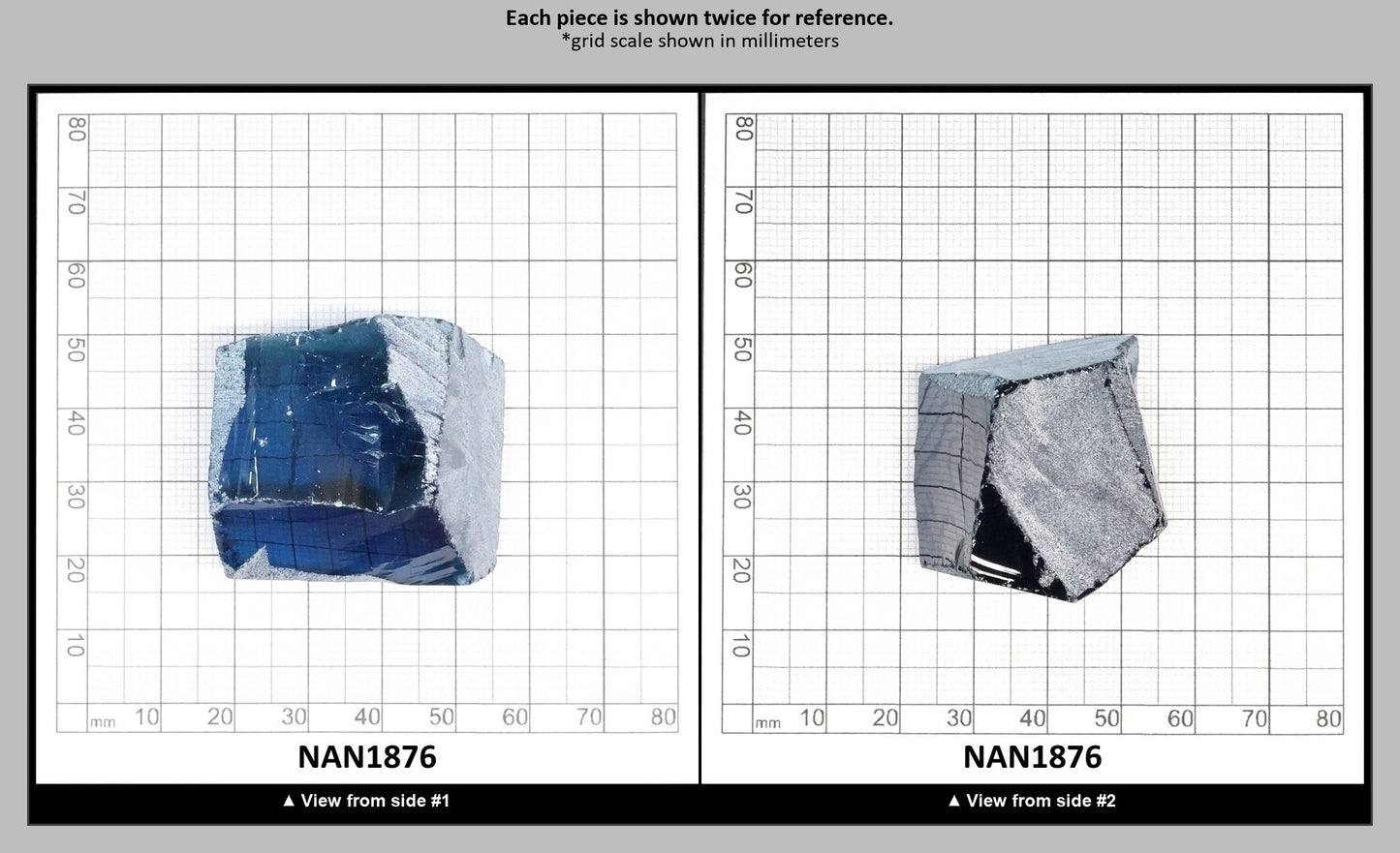 Nanosital Simulated Sky Blue Topaz Lab Created Faceting Rough for Gem Cutting - #A-111 - Various Sizes : NAN1876