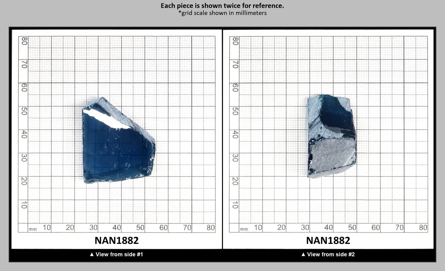 Nanosital Simulated Sky Blue Topaz Lab Created Faceting Rough for Gem Cutting - #A-111 - Various Sizes : NAN1882