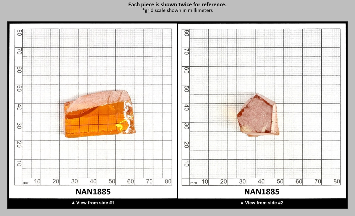Nanosital Simulated Yellow Sapphire Lab Created Faceting Rough for Gem Cutting - #A-1702 - Various Sizes : NAN1885