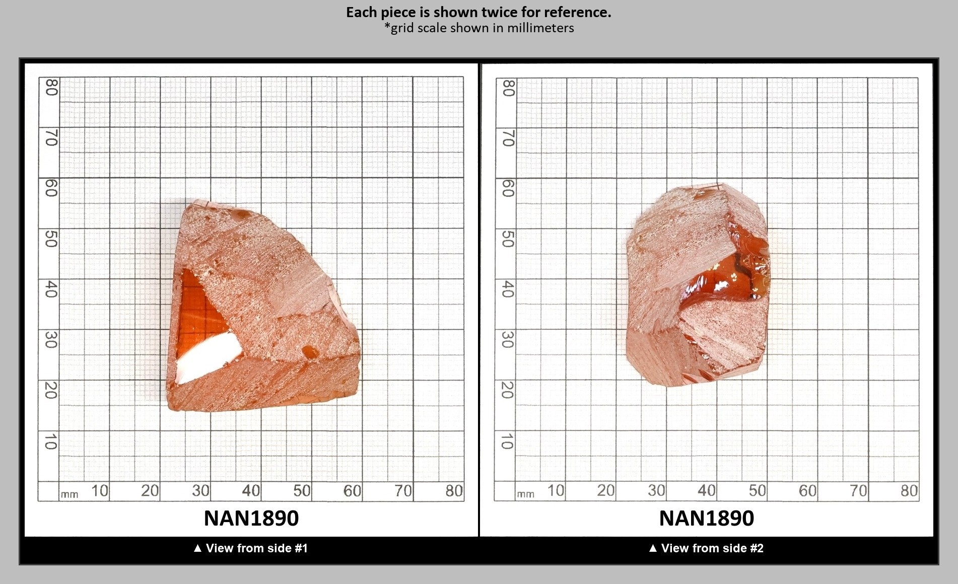 Nanosital Simulated Yellow Sapphire Lab Created Faceting Rough for Gem Cutting - #A-1702 - Various Sizes : NAN1890