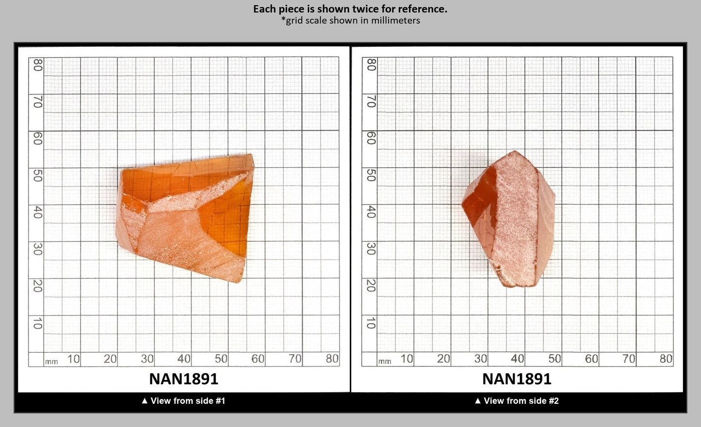 Nanosital Simulated Yellow Sapphire Lab Created Faceting Rough for Gem Cutting - #A-1702 - Various Sizes : NAN1891
