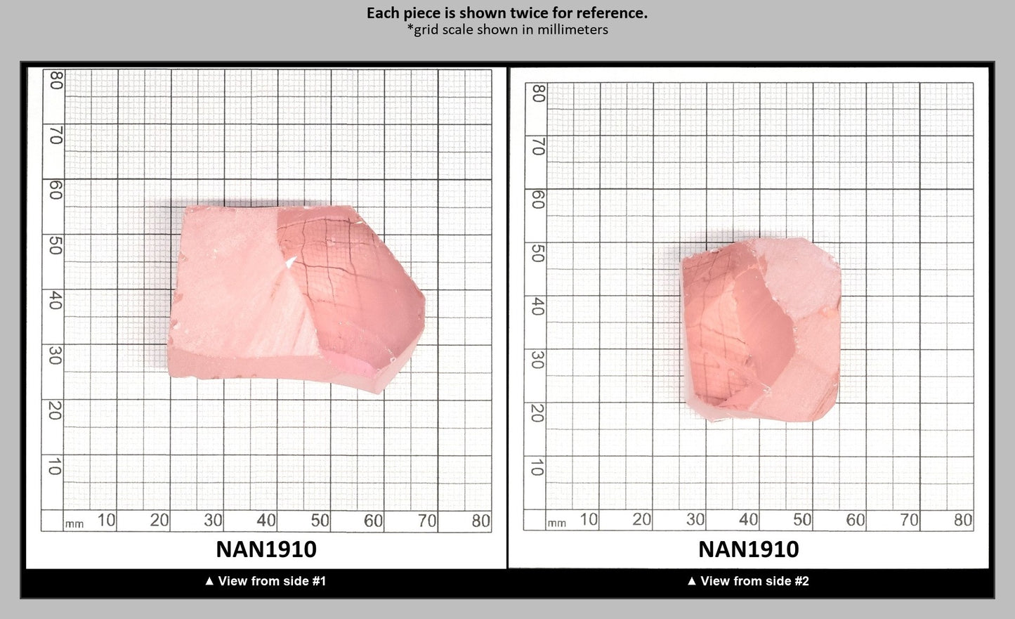 UV Reactive Nanosital #E-271  Lab Created Faceting Rough for Gem Cutting - Various Sizes : NAN1910