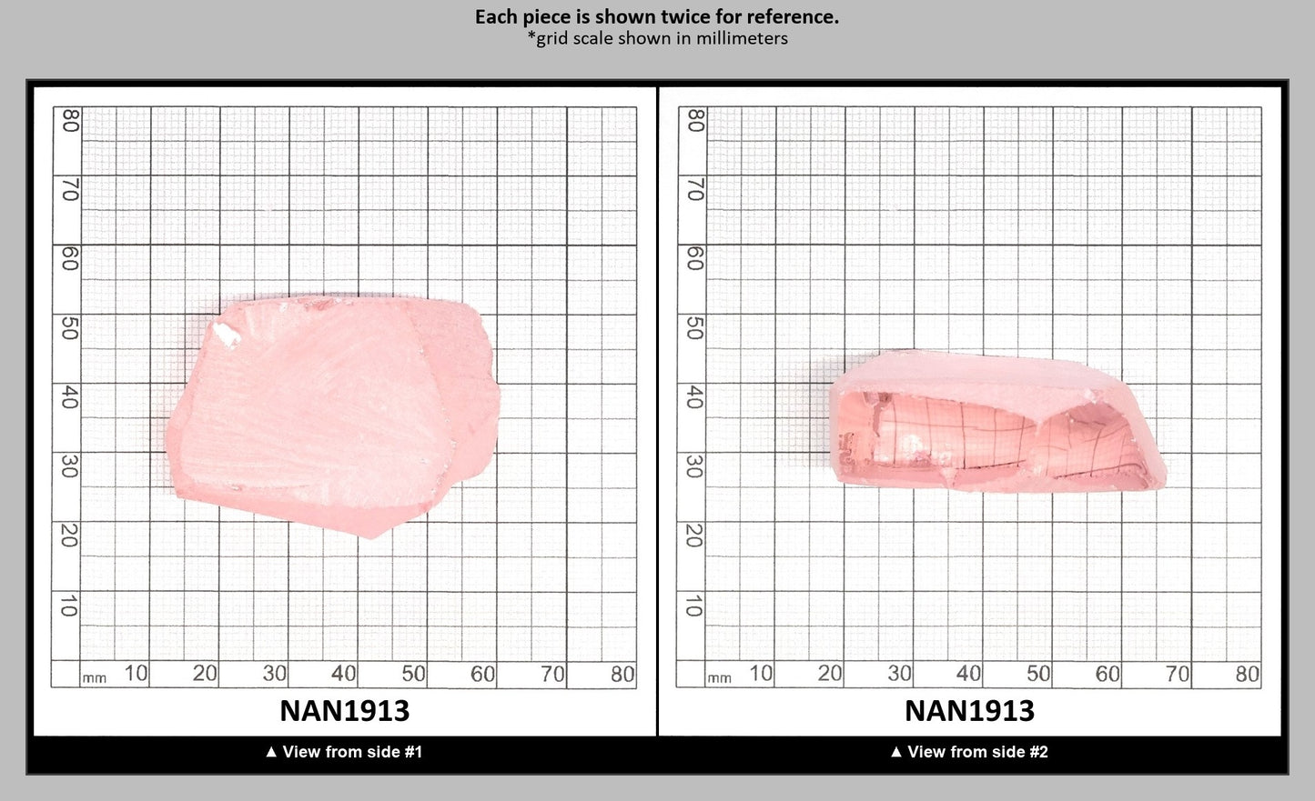 UV Reactive Nanosital #E-271  Lab Created Faceting Rough for Gem Cutting - Various Sizes : NAN1913