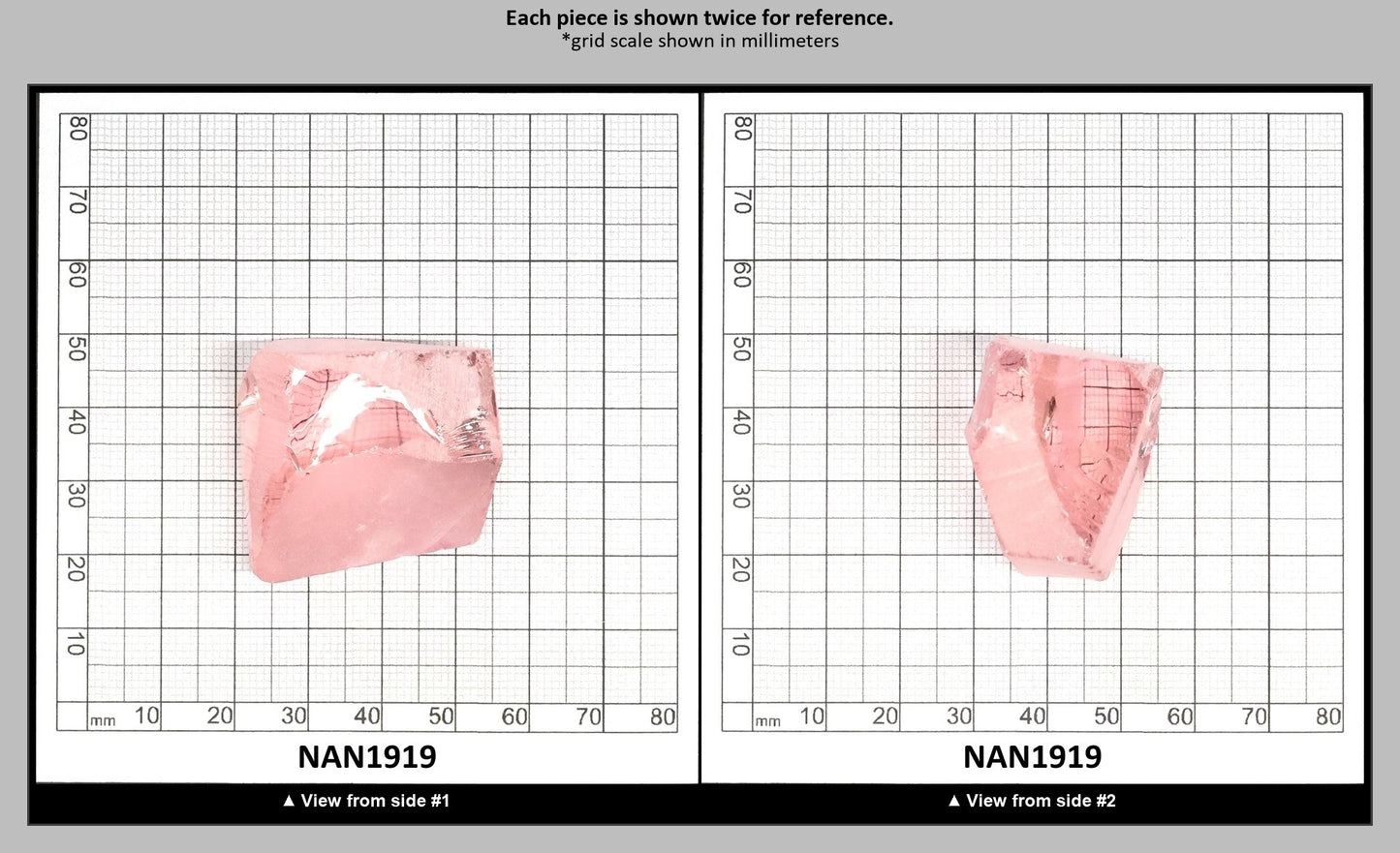 UV Reactive Nanosital #E-271  Lab Created Faceting Rough for Gem Cutting - Various Sizes : NAN1919