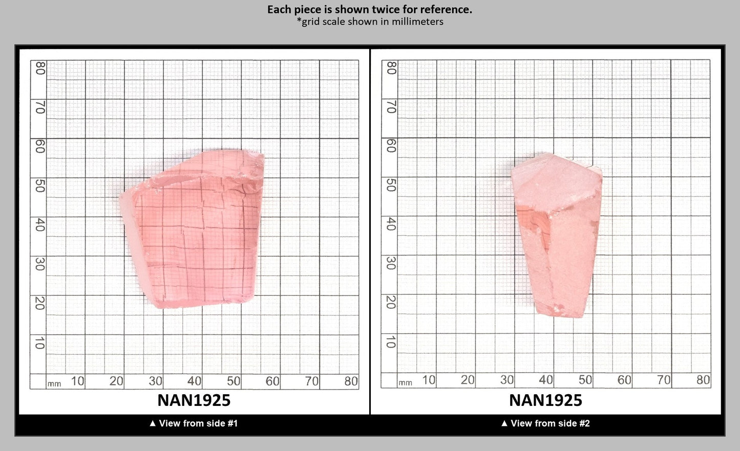 UV Reactive Nanosital #E-271  Lab Created Faceting Rough for Gem Cutting - Various Sizes : NAN1925