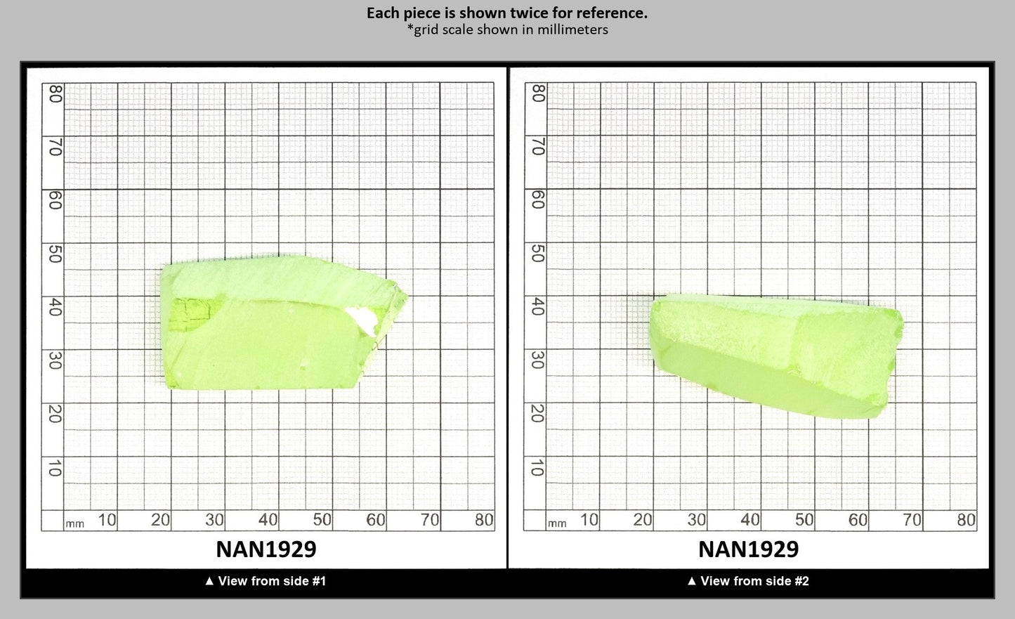 UV Reactive Nanosital #E-274 Lab Created Faceting Rough for Gem Cutting - Various Sizes : NAN1929