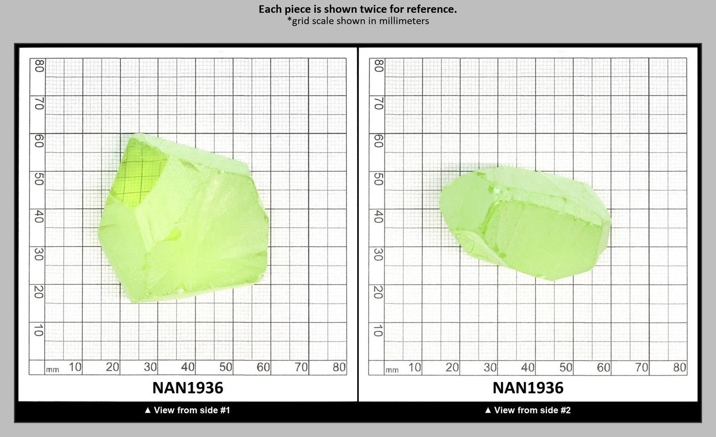 UV Reactive Nanosital #E-274 Lab Created Faceting Rough for Gem Cutting - Various Sizes : NAN1936