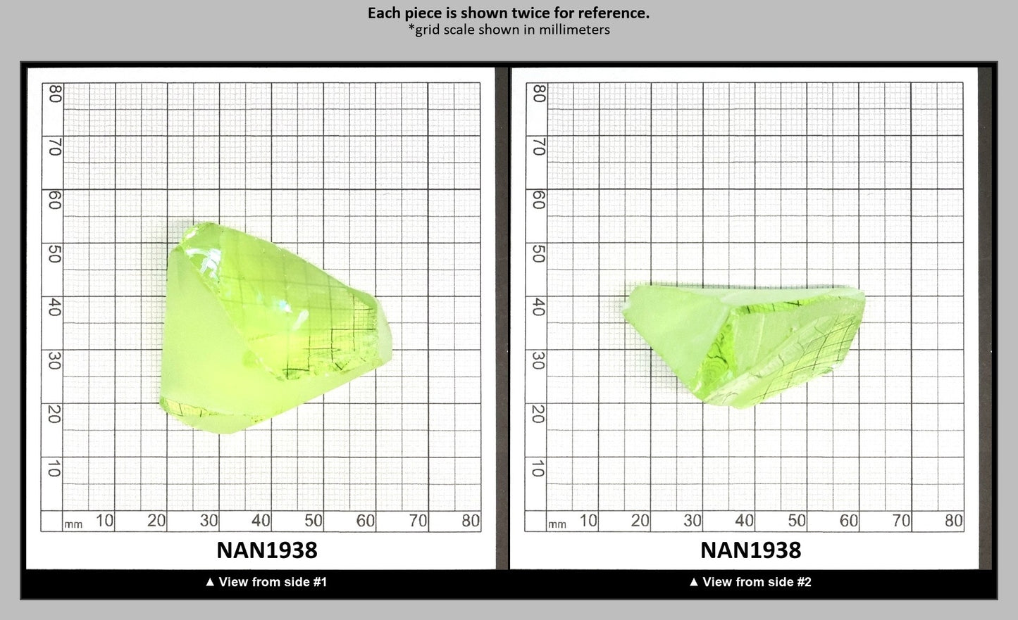UV Reactive Nanosital #E-274 Lab Created Faceting Rough for Gem Cutting - Various Sizes : NAN1938