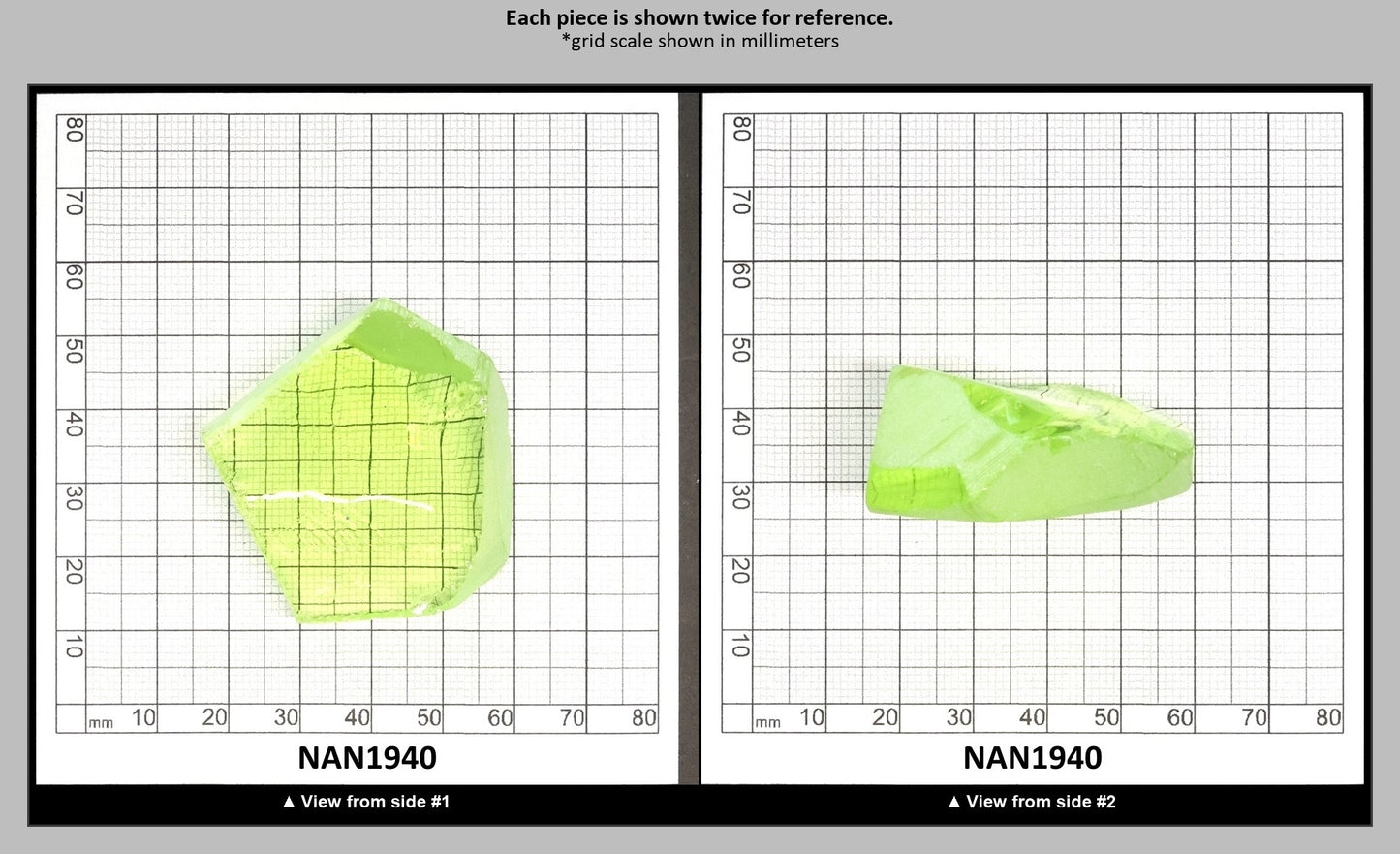UV Reactive Nanosital #E-274 Lab Created Faceting Rough for Gem Cutting - Various Sizes : NAN1940