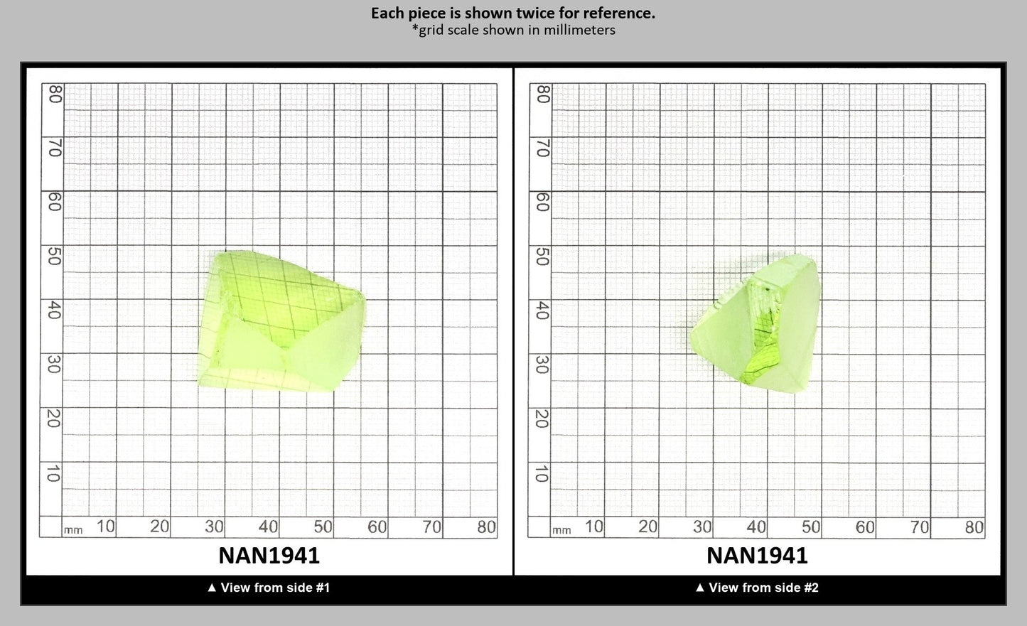 UV Reactive Nanosital #E-274 Lab Created Faceting Rough for Gem Cutting - Various Sizes : NAN1941