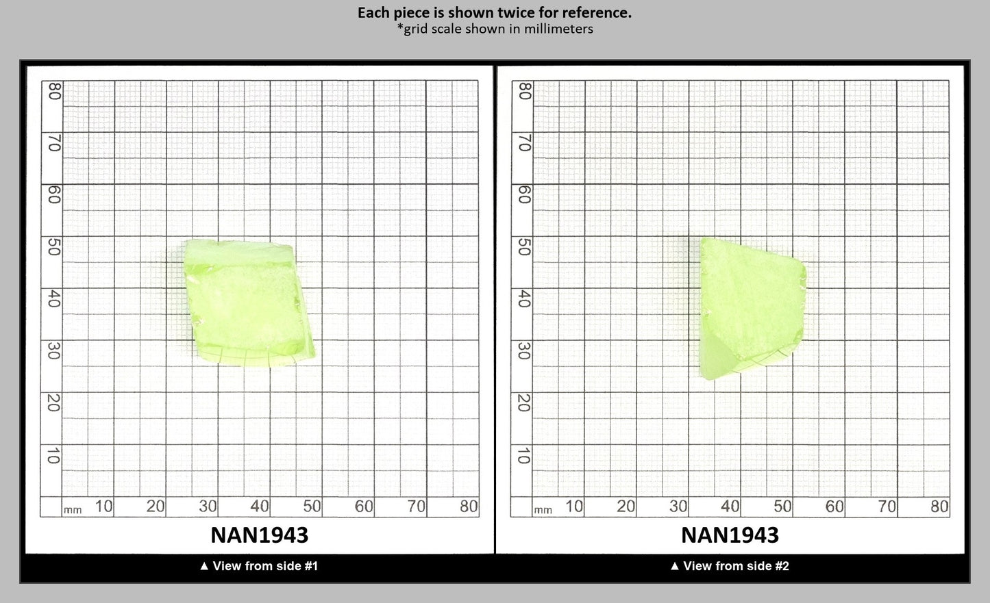 UV Reactive Nanosital #E-274 Lab Created Faceting Rough for Gem Cutting - Various Sizes : NAN1943