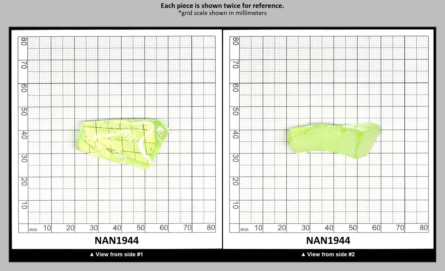 UV Reactive Nanosital #E-274 Lab Created Faceting Rough for Gem Cutting - Various Sizes : NAN1944
