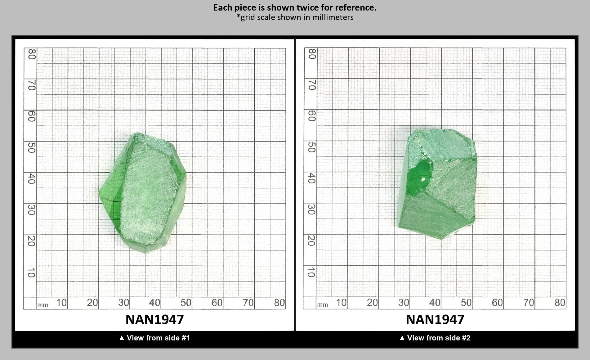 Nanosital Simulated Color Changing Lab Created Faceting Rough for Gem Cutting - #B-1719 - Various Sizes : NAN1947