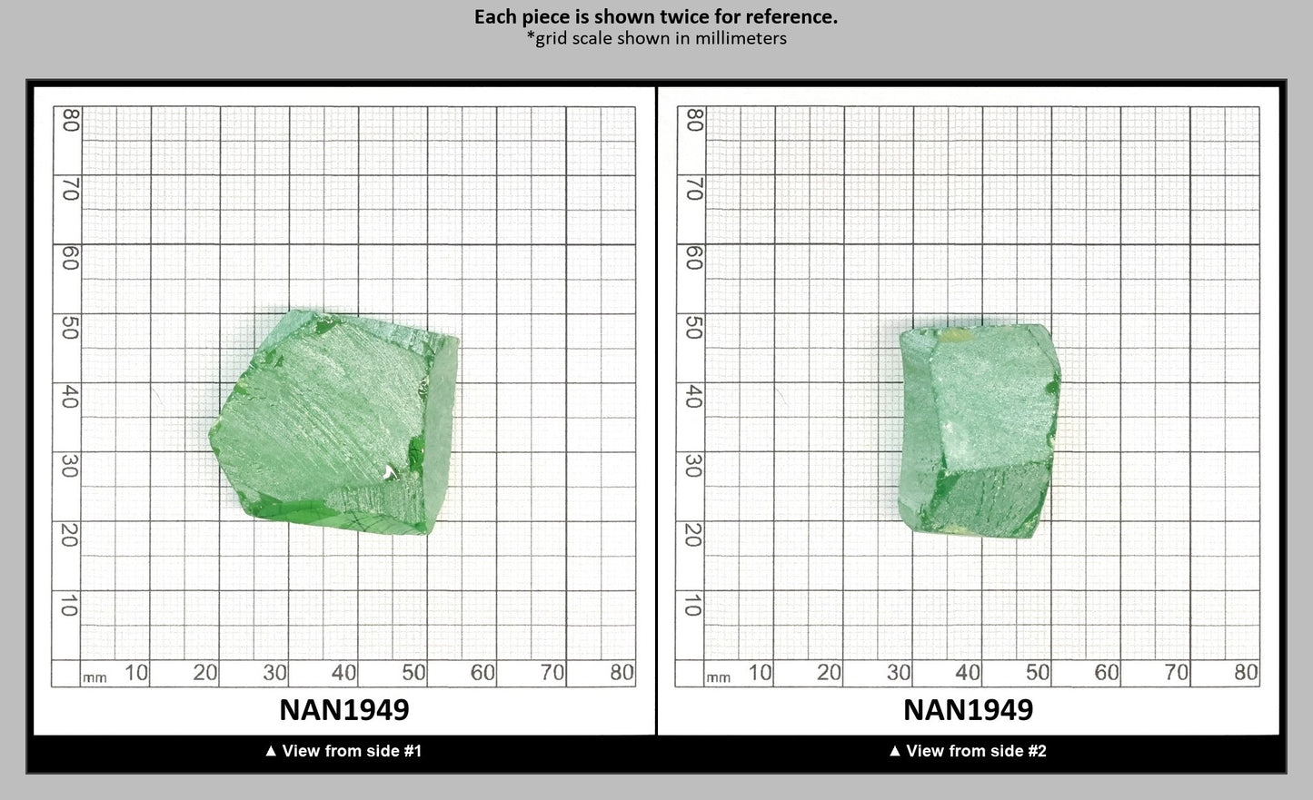 Nanosital Simulated Color Changing Lab Created Faceting Rough for Gem Cutting - #B-1719 - Various Sizes : NAN1949