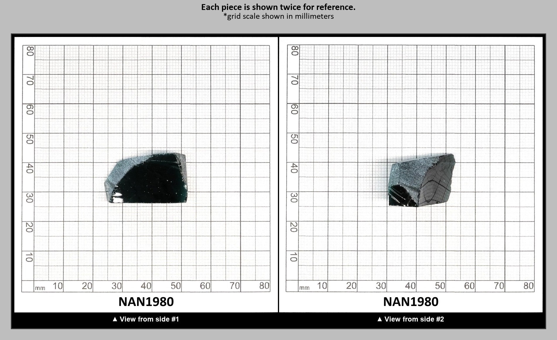 Nanosital Simulated Dark Green Tourmaline Lab Created Faceting Rough for Gem Cutting - #21 - Various Sizes : NAN1980