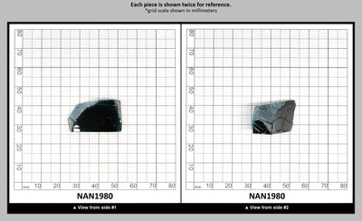 Nanosital Simulated Dark Green Tourmaline Lab Created Faceting Rough for Gem Cutting - #21 - Various Sizes : NAN1980