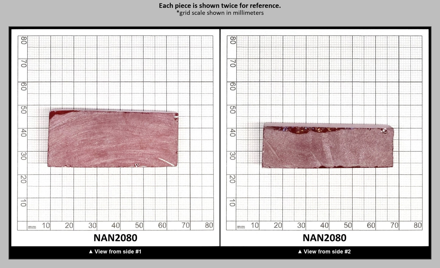 Nanosital Simulated Vivid Pink Lab Created Faceting Rough for Gem Cutting - #TB-9 - Various Sizes : NAN2080