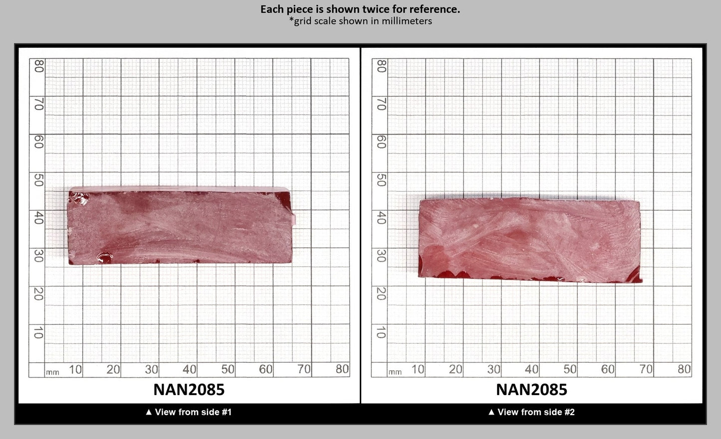 Nanosital Simulated Vivid Pink Lab Created Faceting Rough for Gem Cutting - #TB-9 - Various Sizes : NAN2085