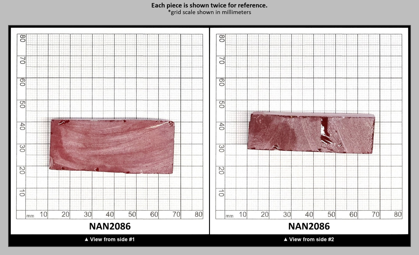 Nanosital Simulated Vivid Pink Lab Created Faceting Rough for Gem Cutting - #TB-9 - Various Sizes : NAN2086