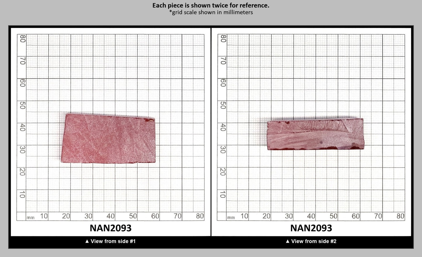 Nanosital Simulated Vivid Pink Lab Created Faceting Rough for Gem Cutting - #TB-9 - Various Sizes : NAN2093