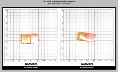 Nanosital Simulated Bi-Color Lab Created Faceting Rough for Gem Cutting - Intense Yellow-Pink - Various Sizes : NAN2099