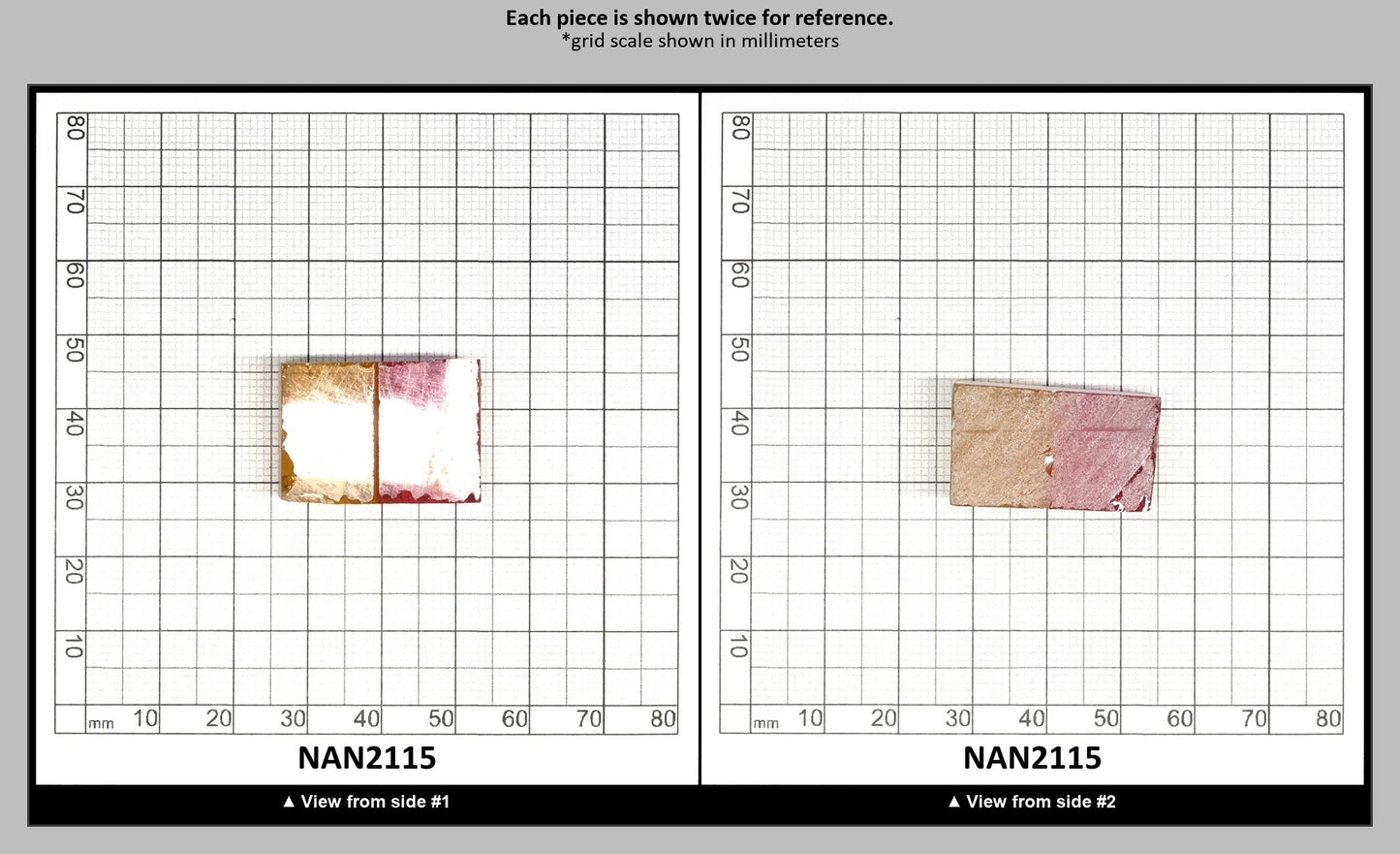 Nanosital Simulated Bi-Color Lab Created Faceting Rough for Gem Cutting - Kunzite-Intense Yellow - Various Sizes : NAN2115