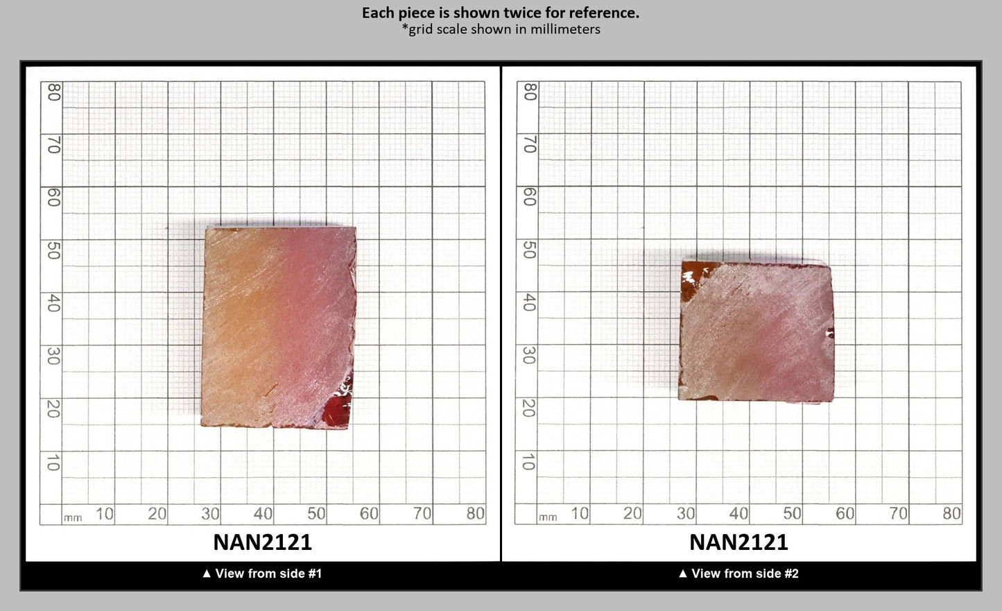 Nanosital Simulated Bi-Color Lab Created Faceting Rough for Gem Cutting - Kunzite-Intense Yellow - Various Sizes : NAN2121