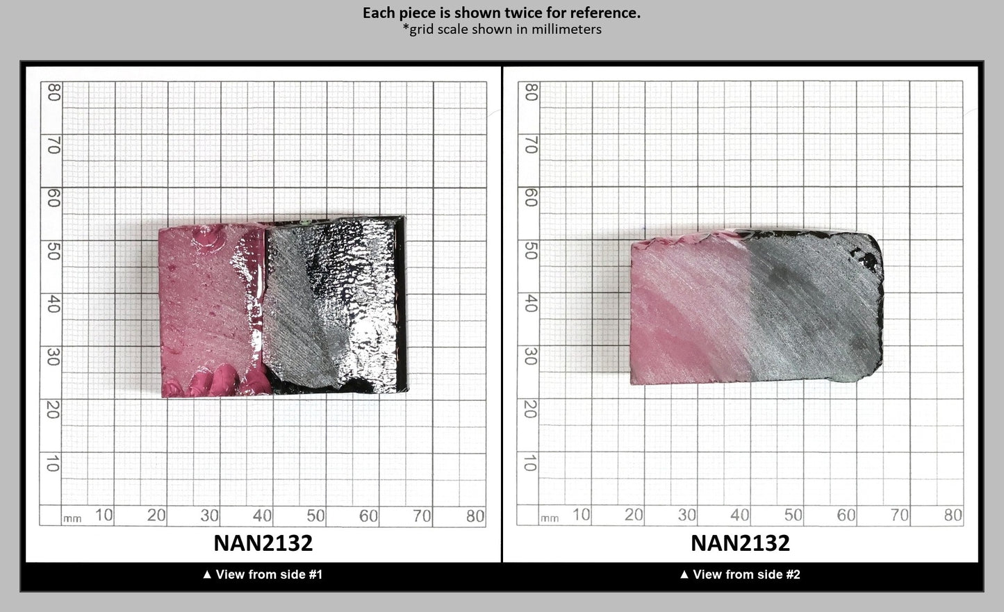 Nanosital Simulated Watermelon Lab Created Faceting Rough for Gem Cutting - Bi-Color Pink-Green - Various Sizes : NAN2132