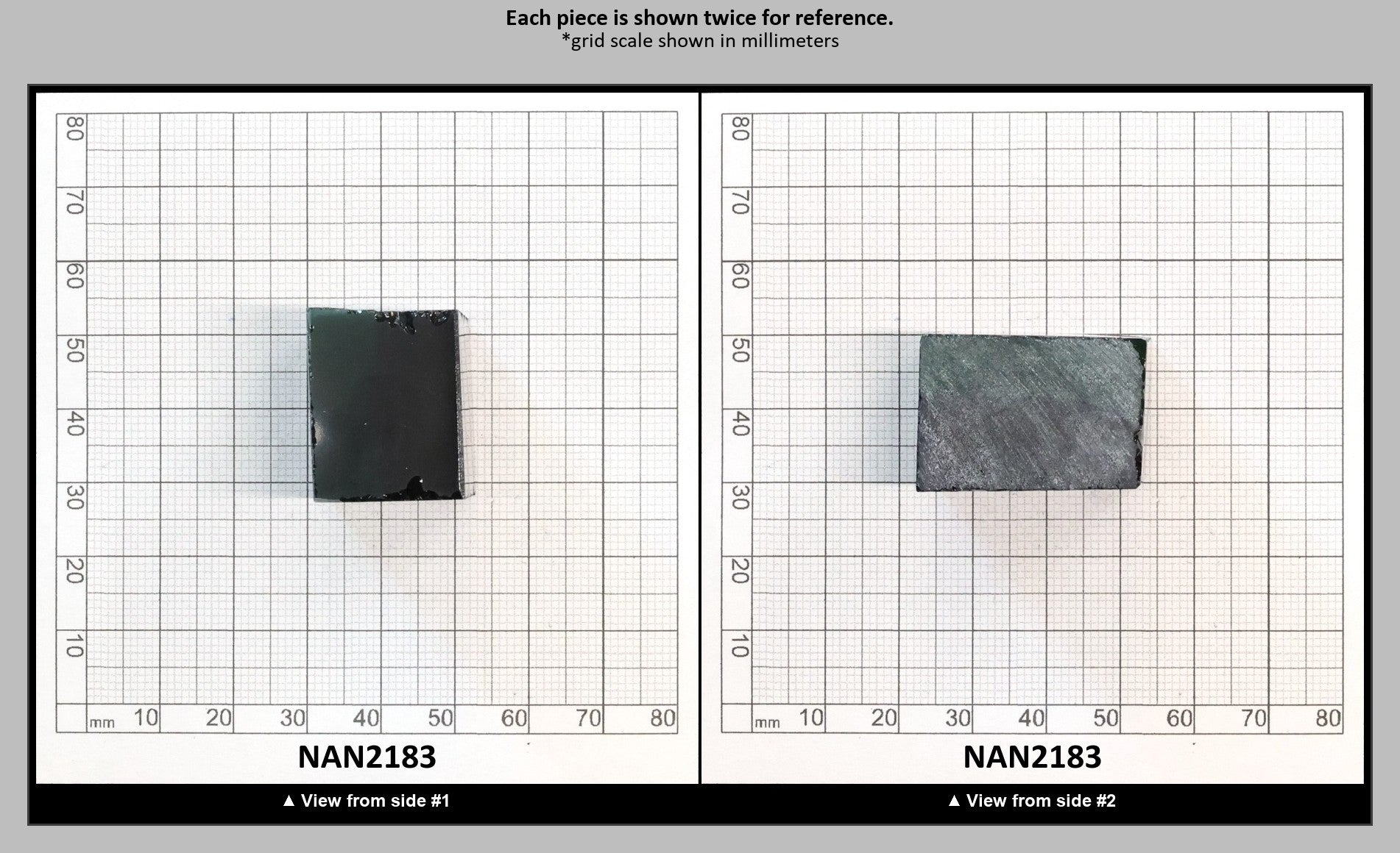 Nanosital Simulated Bi-Color Lab Created Faceting Rough for Gem Cutting - Dark Green-Very Dark Blue - Various Sizes : NAN2183