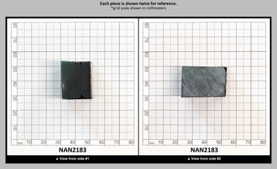 Nanosital Simulated Bi-Color Lab Created Faceting Rough for Gem Cutting - Dark Green-Very Dark Blue - Various Sizes : NAN2183