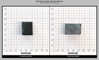 Nanosital Simulated Bi-Color Lab Created Faceting Rough for Gem Cutting - Dark Green-Very Dark Blue - Various Sizes : NAN2183