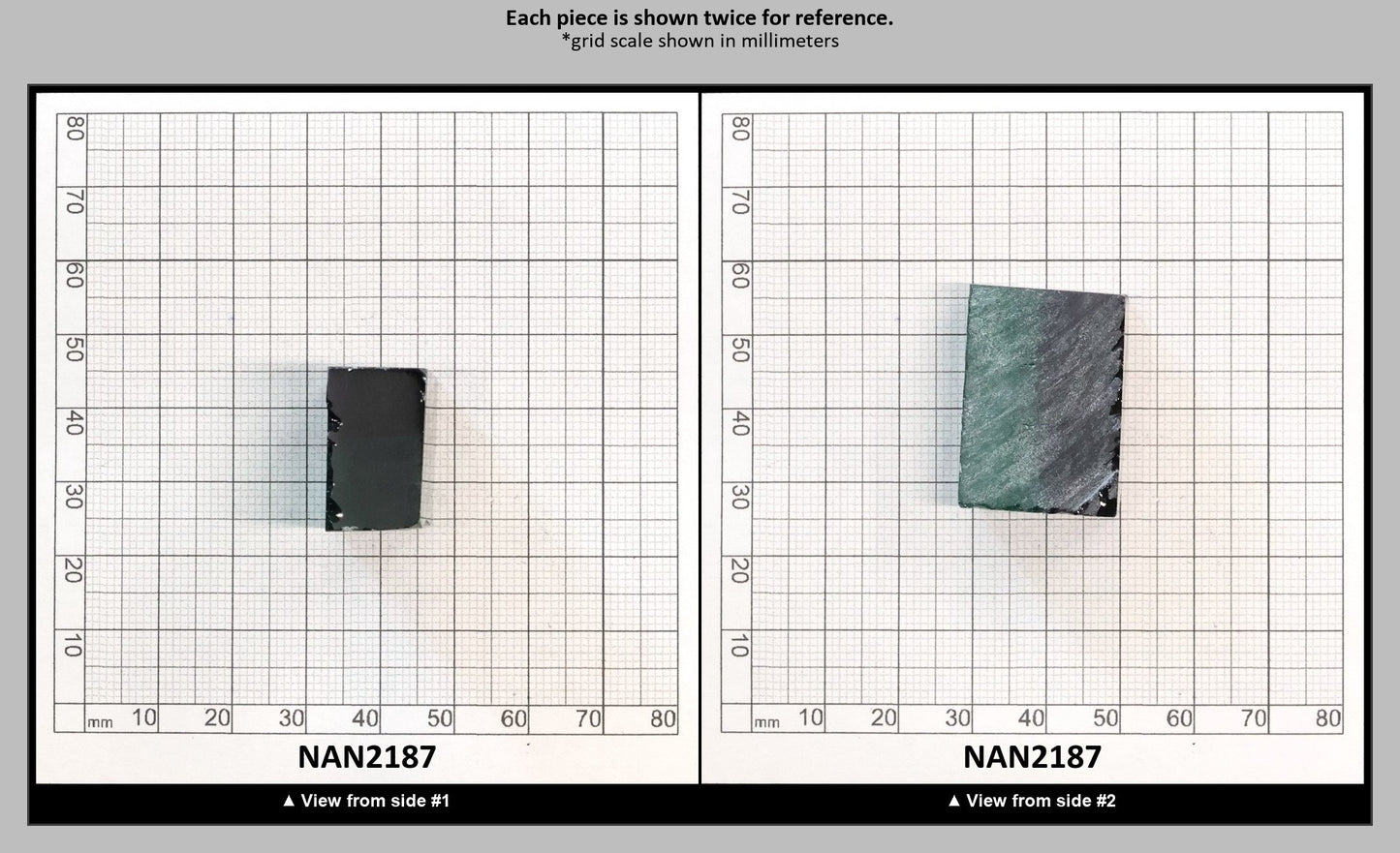 Nanosital Simulated Bi-Color Lab Created Faceting Rough for Gem Cutting - Dark Green-Very Dark Blue - Various Sizes : NAN2187