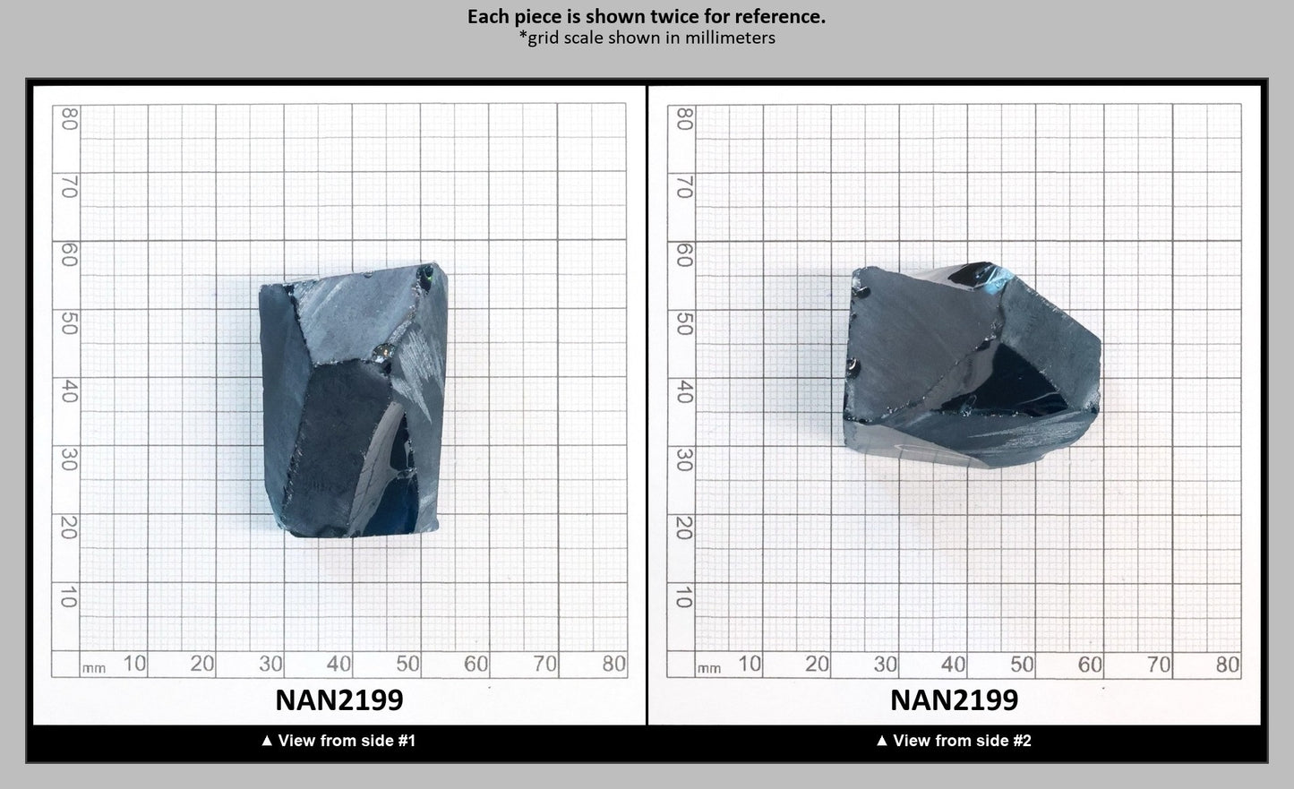 Nanosital Simulated Blue Zircon Lab Created Faceting Rough for Gem Cutting - #C-134 - Various Sizes : NAN2199