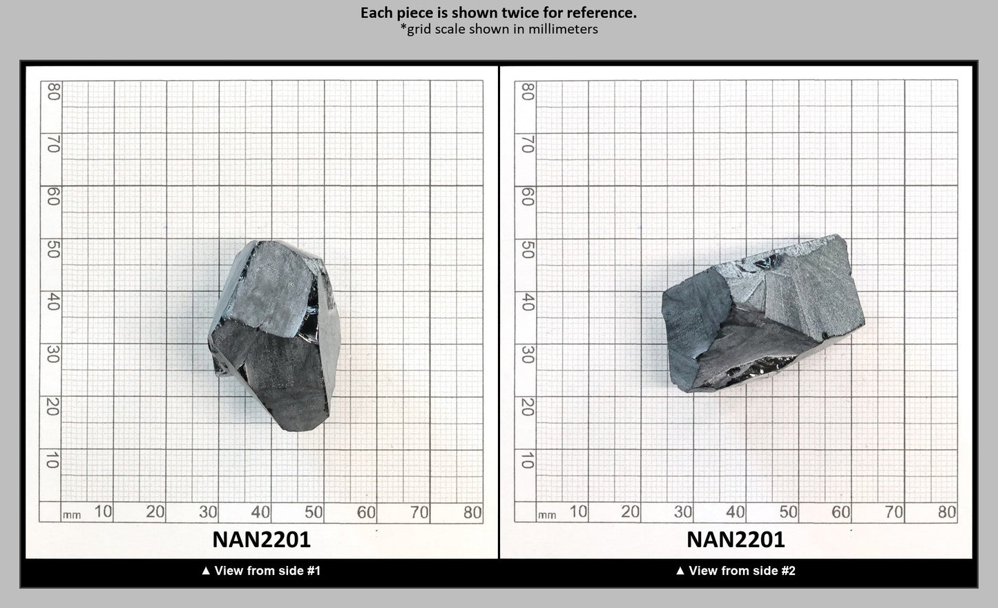 Nanosital Simulated Carbon Lab Created Faceting Rough for Gem Cutting - #A-4078 - Various Sizes : NAN2201