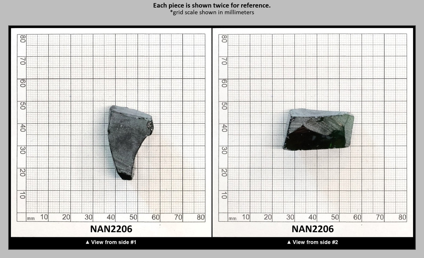 Nanosital Simulated Chrome Diopside Lab Created Faceting Rough for Gem Cutting - #A-450 - Various Sizes : NAN2206