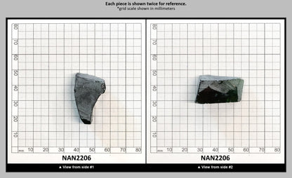 Nanosital Simulated Chrome Diopside Lab Created Faceting Rough for Gem Cutting - #A-450 - Various Sizes : NAN2206