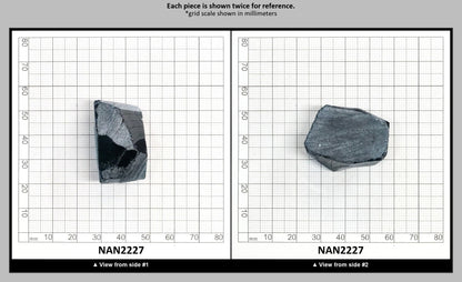 Nanosital Simulated Dark Arctic Blue Lab Created Faceting Rough for Gem Cutting - #C-206 - Various Sizes : NAN2227
