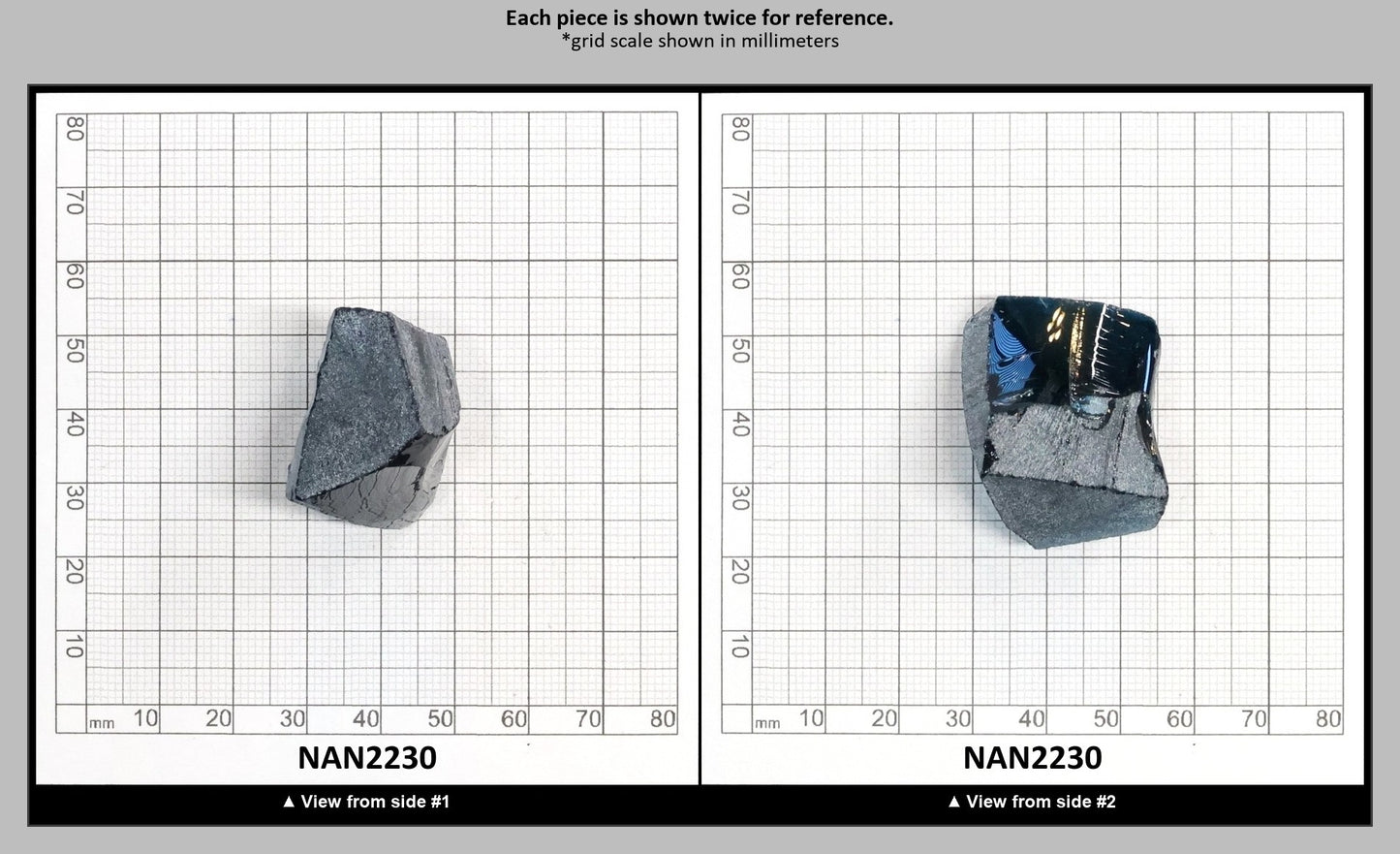 Nanosital Simulated Dark Arctic Blue Lab Created Faceting Rough for Gem Cutting - #C-206 - Various Sizes : NAN2230