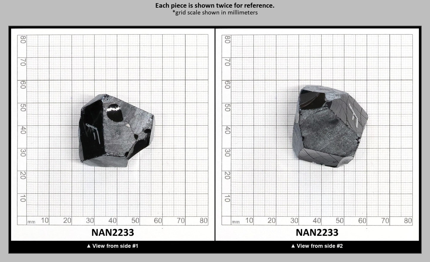 Nanosital Simulated Dark London Blue Topaz Lab Created Faceting Rough for Gem Cutting - #48 - Various Sizes : NAN2233