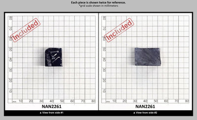 Nanosital Simulated Medium Blue Sapphire (Included)  Lab Created Faceting Rough for Gem Cutting - #Z-597 - Various Sizes : NAN2261