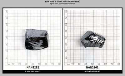 Nanosital Simulated Ocean Steel Lab Created Faceting Rough for Gem Cutting - #A-4016 - Various Sizes : NAN2262