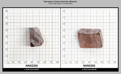 Nanosital Simulated Padparadscha Sapphire Lab Created Faceting Rough for Gem Cutting - #E-96 - Various Sizes : NAN2265