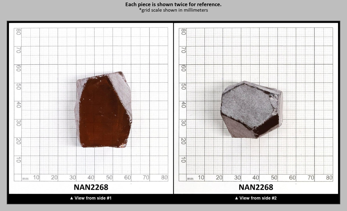 Nanosital Simulated Padparadscha Sapphire Lab Created Faceting Rough for Gem Cutting - #E-96 - Various Sizes : NAN2268
