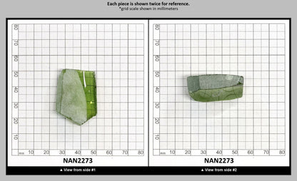 Nanosital Simulated Peridot Lab Created Faceting Rough for Gem Cutting - #14/2 - Various Sizes : NAN2273