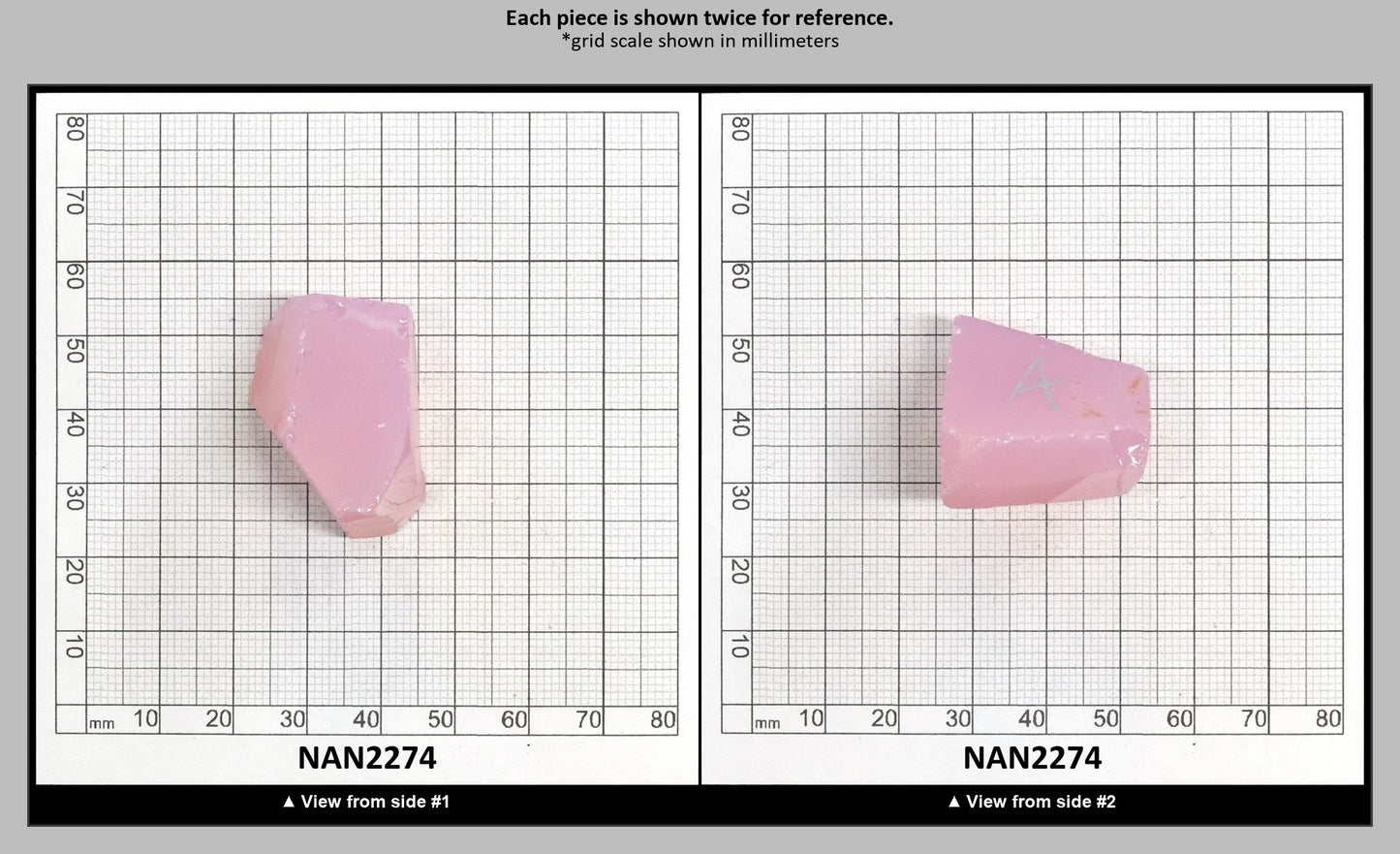 Nanosital Simulated Pink Opal Lab Created Faceting Rough for Gem Cutting - #002 - Various Sizes : NAN2274