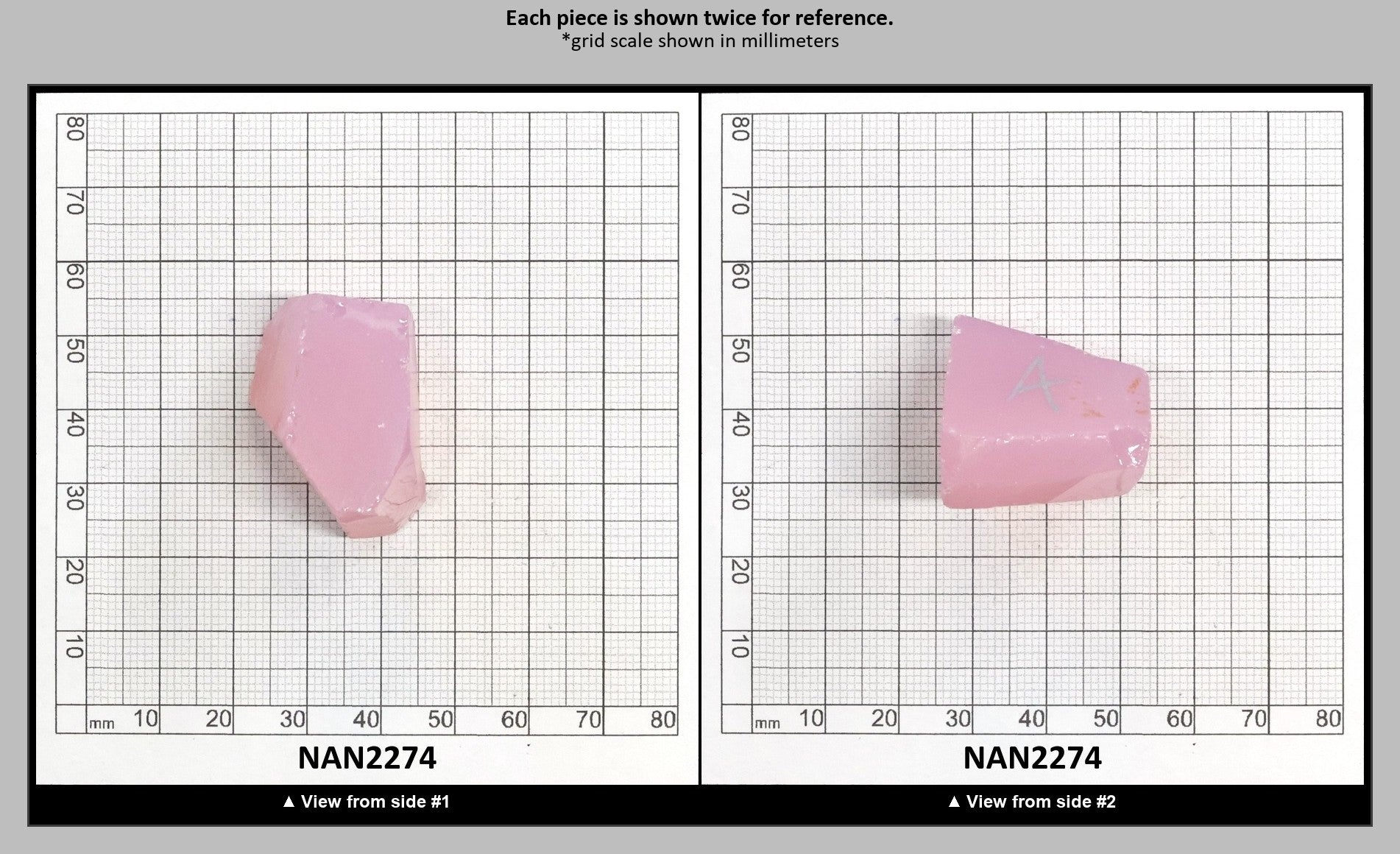 Nanosital Simulated Pink Opal Lab Created Faceting Rough for Gem Cutting - #002 - Various Sizes : NAN2274
